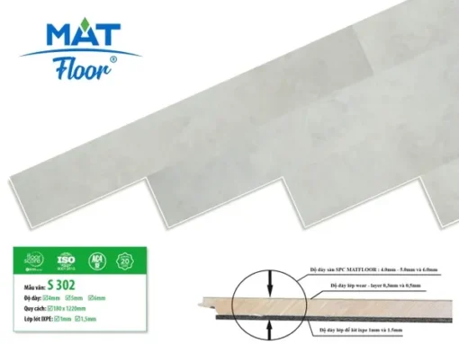 Sàn Nhựa Hèm Khóa Matfloor S302