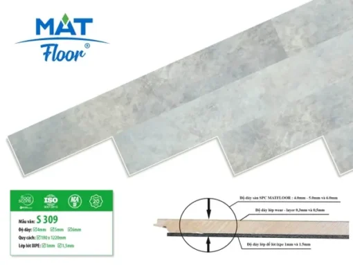 Sàn Nhựa Hèm Khóa Matfloor S309