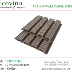 Tấm ốp lam sóng Ecovina EW219H26 Coffee