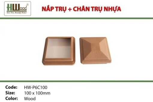 Nắp trụ gỗ nhựa Hwood HW-P6C100