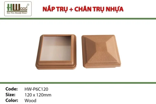 Nắp trụ gỗ nhựa Hwood HW-P6C120