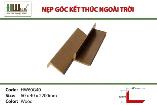 Nẹp nhựa Hwood HW60G40