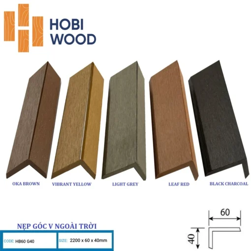 Nẹp nhựa Hobi Wood HW60G40