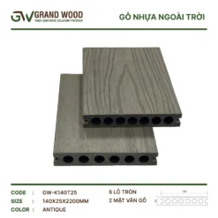 Sàn Gỗ Ngoài Trời Grand Wood Gw-k140t25 Antique