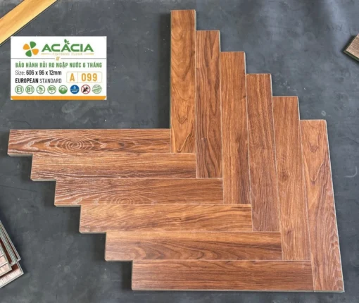 Sàn Gỗ Xương Cá Acacia A099