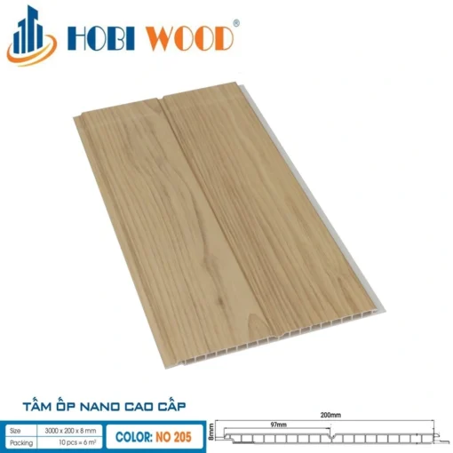 Tấm Ốp Nano Hobi Wood No205