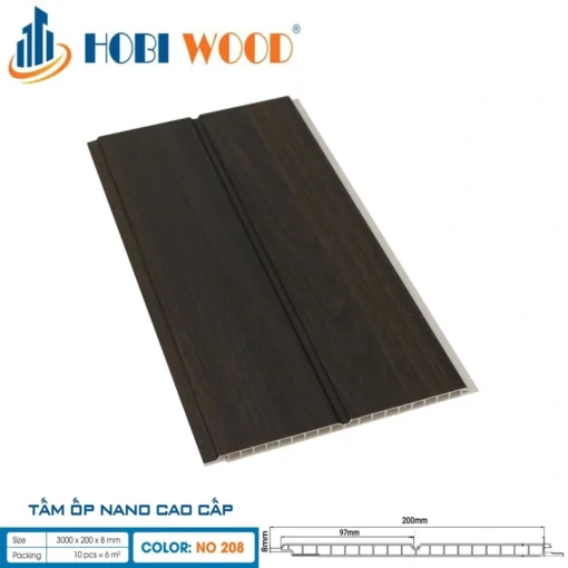 Tấm Ốp Nano Hobi Wood No208