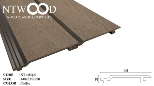 Tấm ốp gỗ nhựa NTWood NTD148Q21 Wood