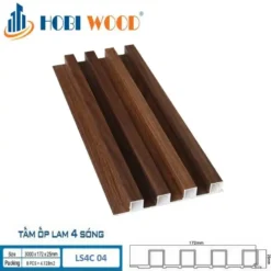 Tấm ốp Lam 4 Sóng Cao Hobi Wood Ls4c-04