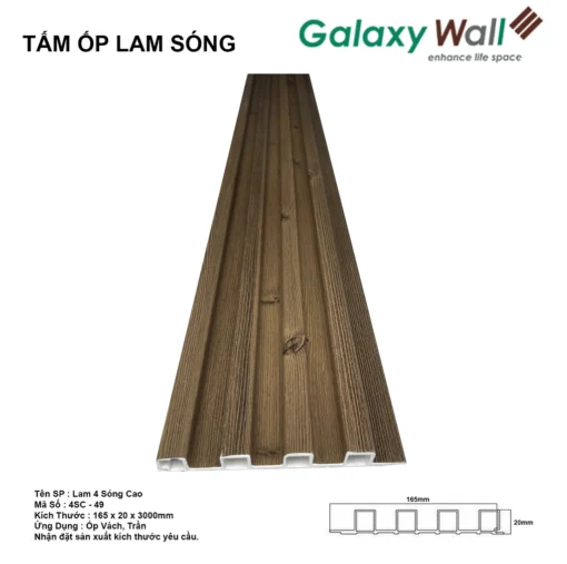 Tấm ốp Lam Sóng Galaxy Wall 4sc-49