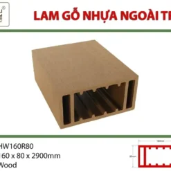 Thanh lam gỗ nhựa ngoài trời Hwood HW160R80