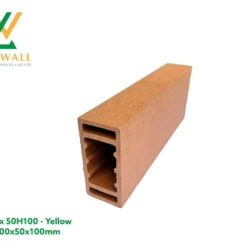 Thanh Lam Gỗ Nhựa Ngoài Trời Luxwall Lux50h100 Yellow