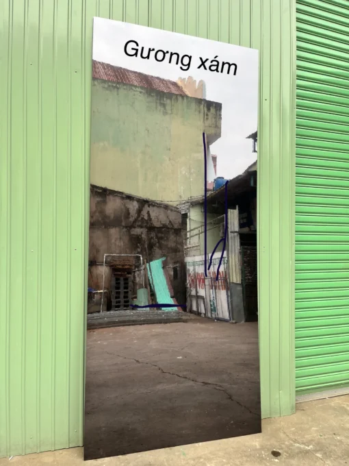 Tấm ốp Than Tre Luxwall Gương Xám