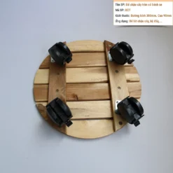 Đế chậu cây tròn có bánh xe