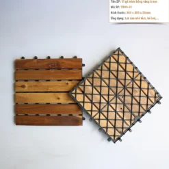 Vỉ gỗ tràm bông vàng 6 nan TBV6-01 Vỉ gỗ tràm bông vàng 6 nan TBV6-01