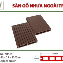 Sàn gỗ ngoài trời Hwood HW140A25 San-go-nhua-hwood-hw140a25-copper-brown.webp