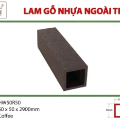 Thanh lam gỗ nhựa ngoài trời Hwood HW50R50 Thanh-lam-hop-hwood-hw50r50-coffee.webp