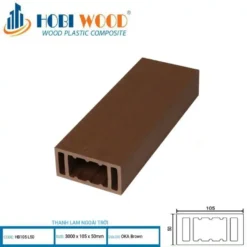 Thanh lam gỗ nhựa ngoài trời Hobi Wood HB105L50 Thanh-lam-hop-hobiwood-hb105l50-oka-brown.webp