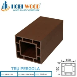 Trụ cột Pergola Hobi Wood HB150-C150 Tru-cot-pergola-hobiwood-hb150-c150-oak-brown.webp