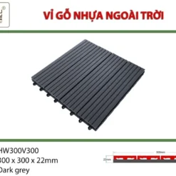 Vỉ gỗ nhựa Hwood HW300V300 Vi-go-nhua-hwood-hw300v300-dark-grey.webp