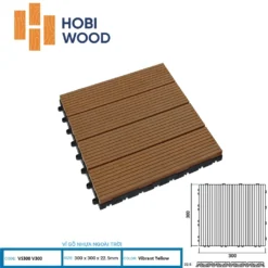Vỉ gỗ nhựa Hobi Wood 3D VS300V300 Vi-go-nhua-hobi-wood-vs300v300-vibrant-yellow.webp